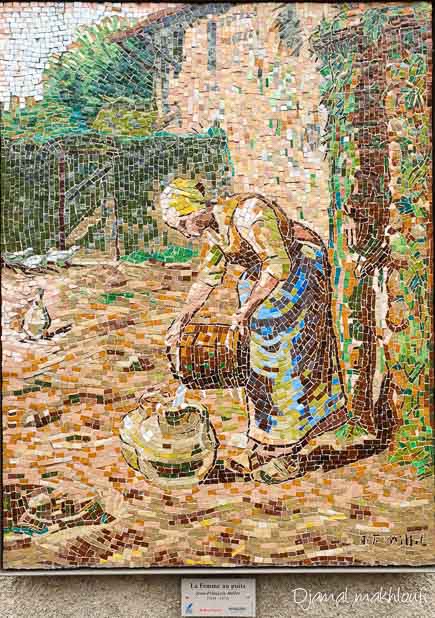La femme au puits (Jean-François Millet) - Village des peintres (Barbizon)
